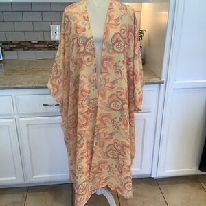 Hutton Wilkinson Floral Kimono Cardigan One Size Reversible